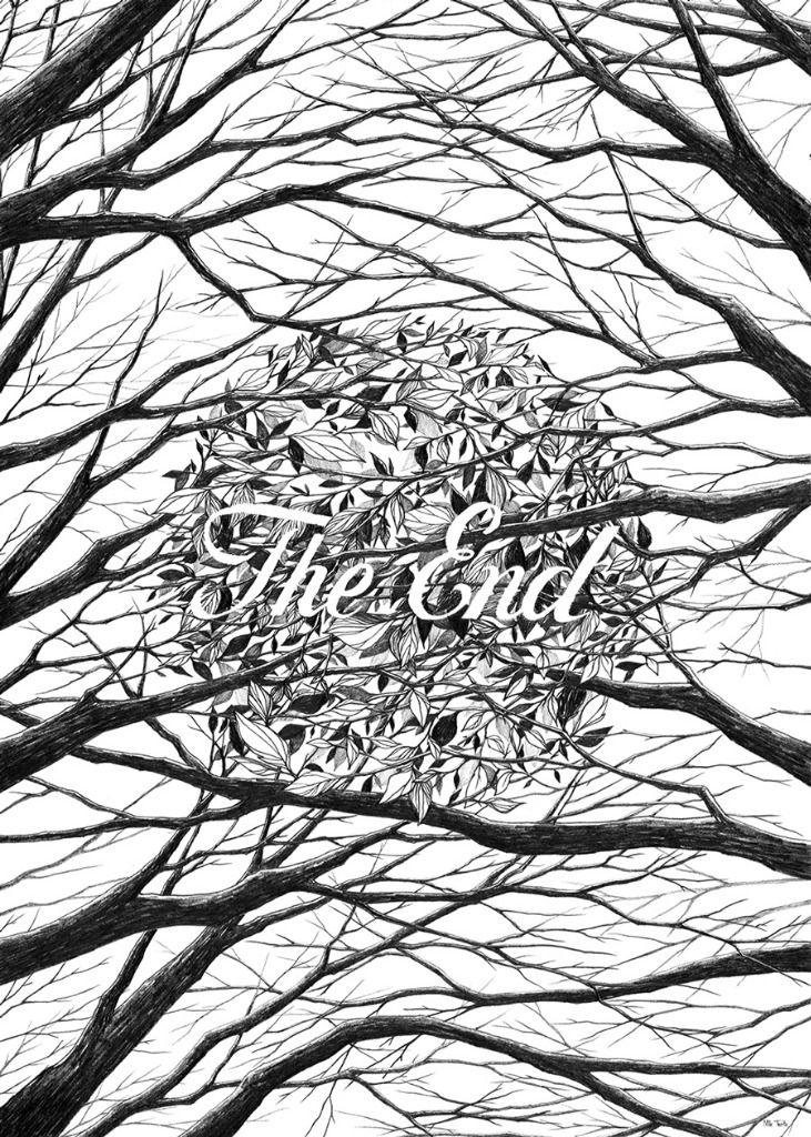 'The End', 50x70cm, graphite, 2018